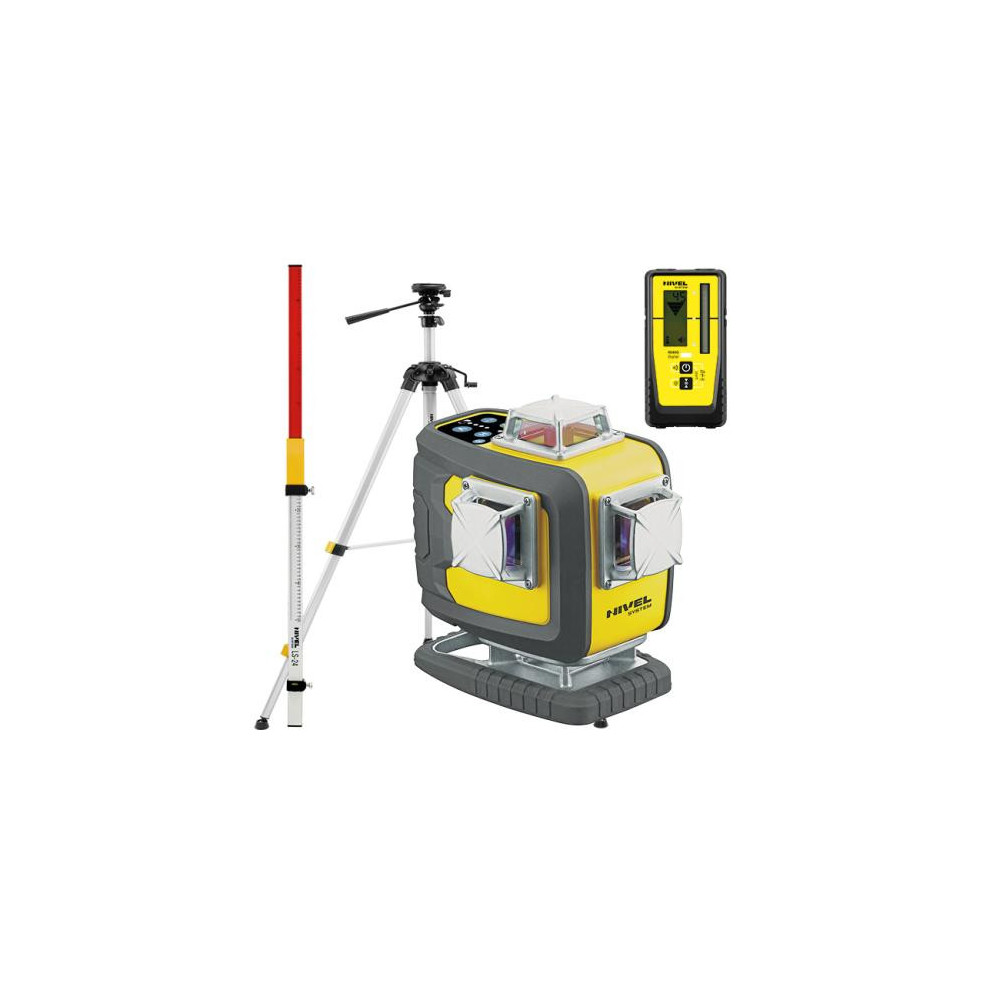 Construction Laser Nivel System CL4D-B - KIT Tripod SJJ-M1 EX Sensor CLS-300 Staff LS-24