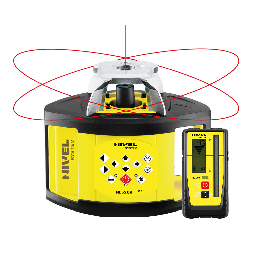 Niwelator laserowy Nivel System NL520R DIGITAL czerwony rotacyjny samopoziomujący | Dobra Cena | Sklep Online - Norwit.pl
