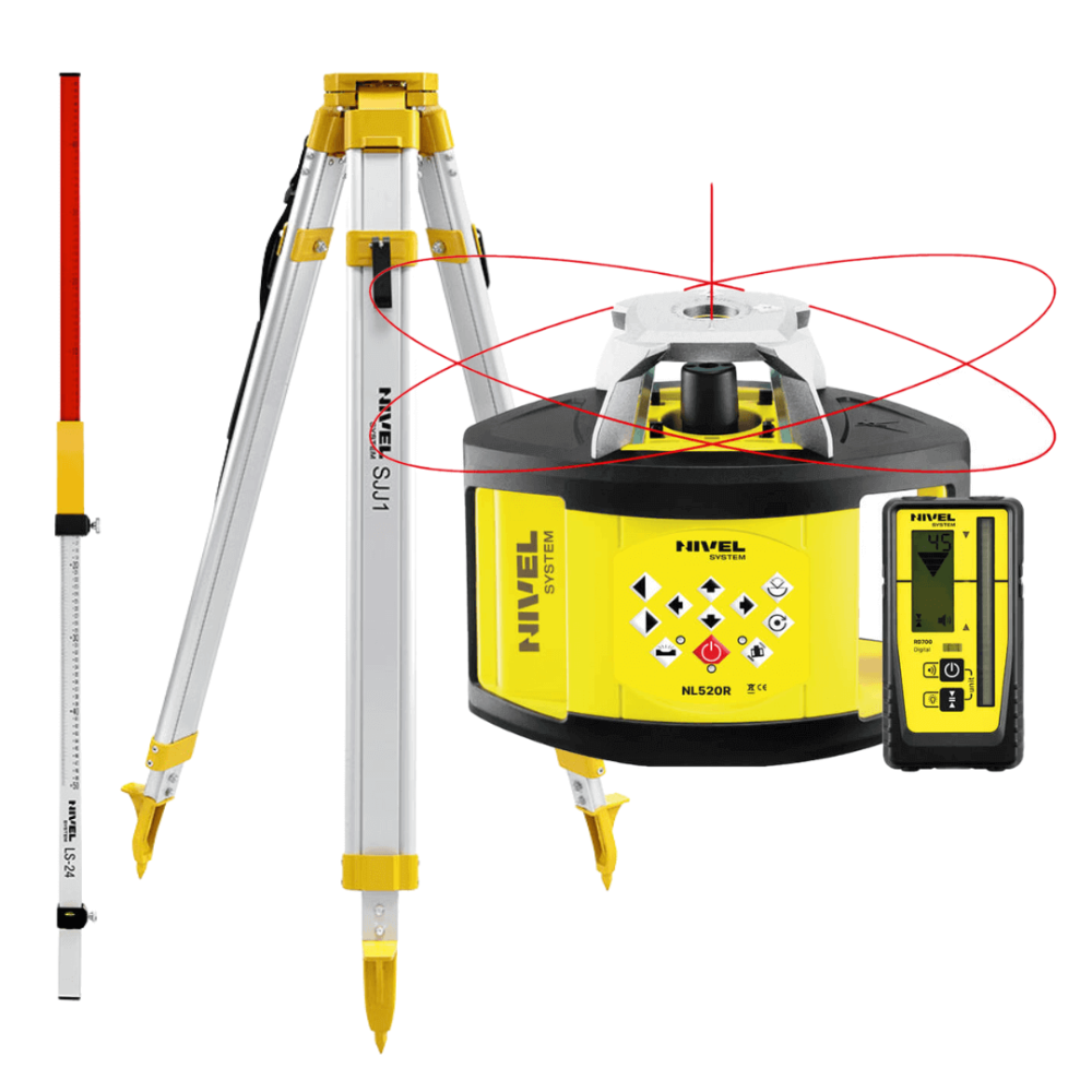 Niwelator laserowy Nivel System NL 520R DIGITAL - ZESTAW łata LS-24 + statyw SJJ1 | Dobra Cena | Sklep Online - Norwit.pl Niwelator laserowy Nivel System NL 520R DIGITAL - ZESTAW łata LS-24 + statyw SJJ1 | Dobra Cena | Sklep Online - Norwit.pl