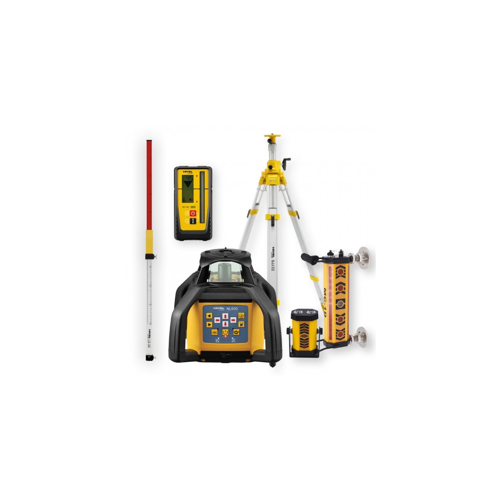 Laser Level Nivel System NL600 DIGITAL - KIT Staff LS-24 Tripod SJJ32 System MC-1D