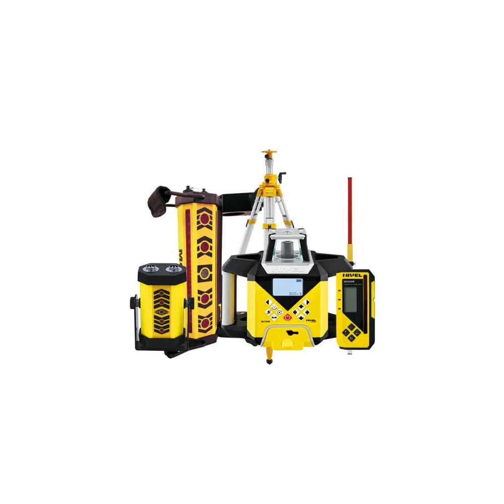 Laser Level Nivel System NL740R DIGITAL - KIT Tripod SJJ32 Batten LS24 System MC1D Clamps