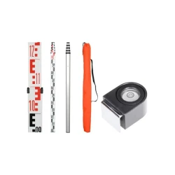 Telescopic leveling staff 5 m construction BS 15 - set E01 | Great Price | Online Store - Norwit.pl
