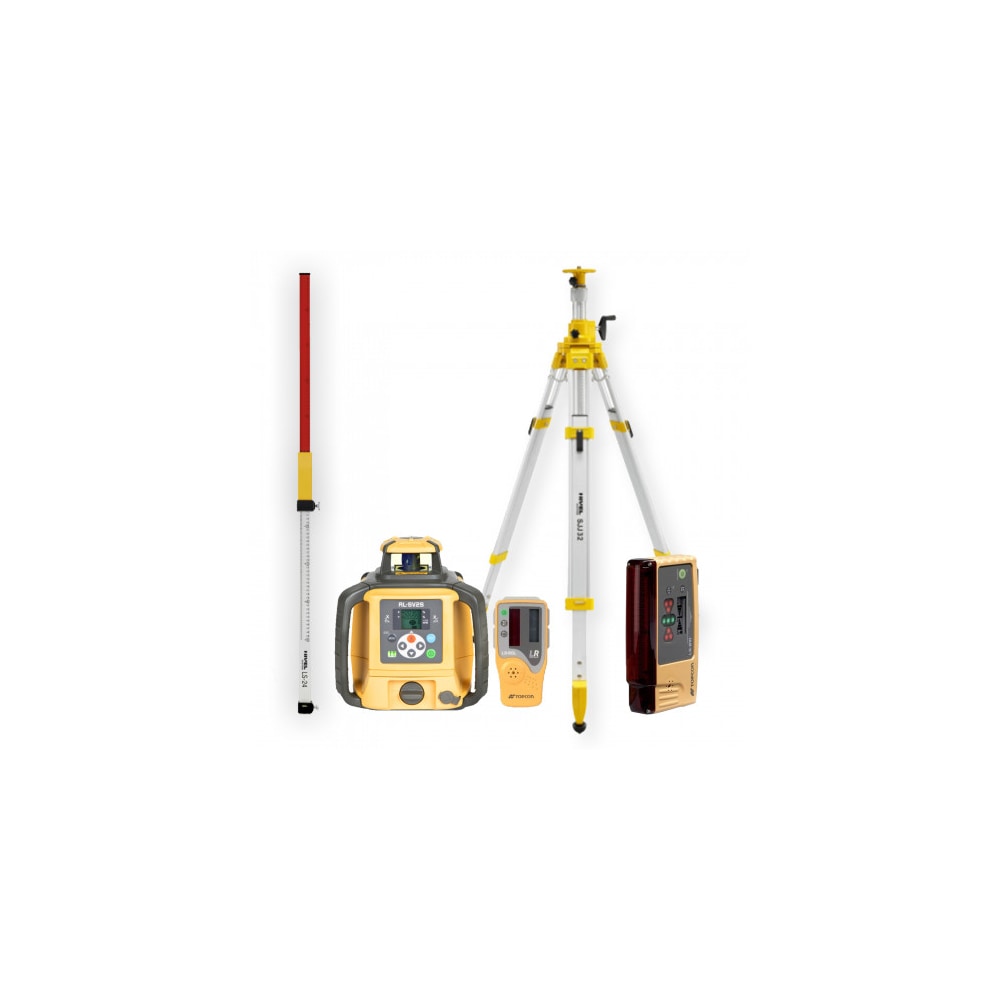 Topcon RL-SV2S Laser Level - KIT LS-24 Staff SJJ32 Tripod LS-B10 Sensor
