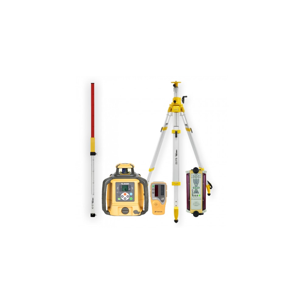 Topcon RL-SV2S Laser Level - KIT LS-24 Staff SJJ32 Tripod LS-B110 Sensor