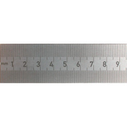Semi-rigid steel ruler BMI 2000 mm stainless steel | Great Price | Online Store - Norwit.pl