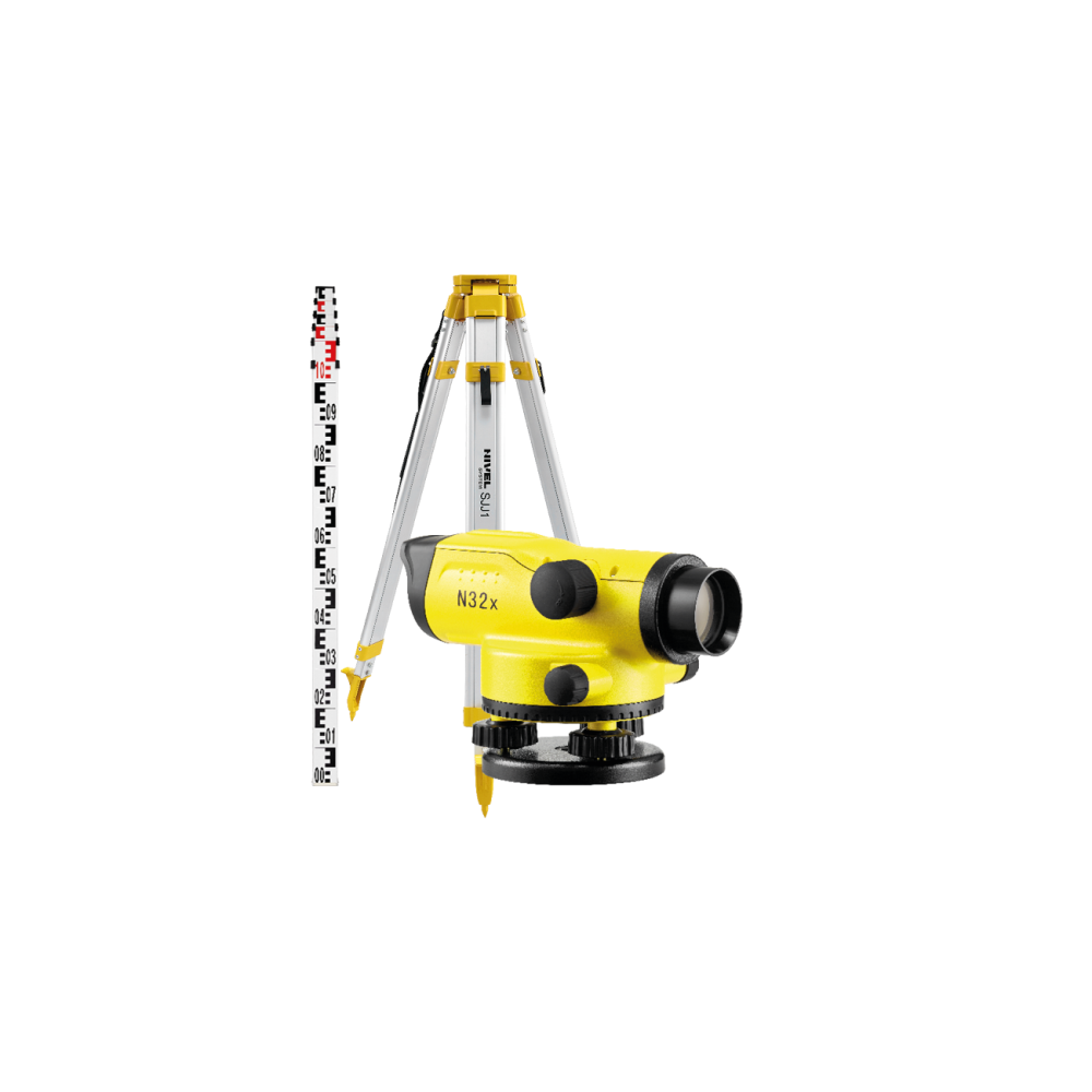 Nivel System N32x optical level set SJJ1 tripod TS50 pole | Great Price | Online Store - Norwit.pl