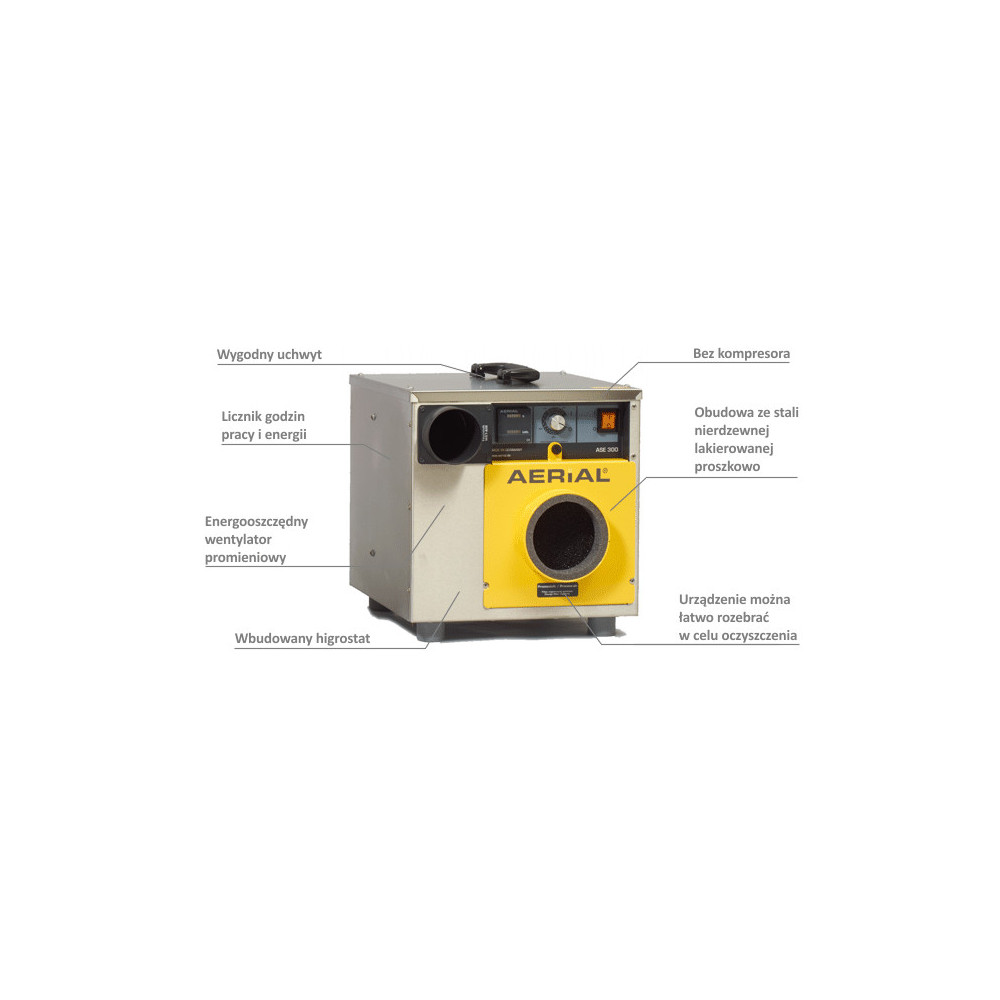 MASTER ASE 300 adsorption dehumidifier | Great Price | Online Store - Norwit.pl