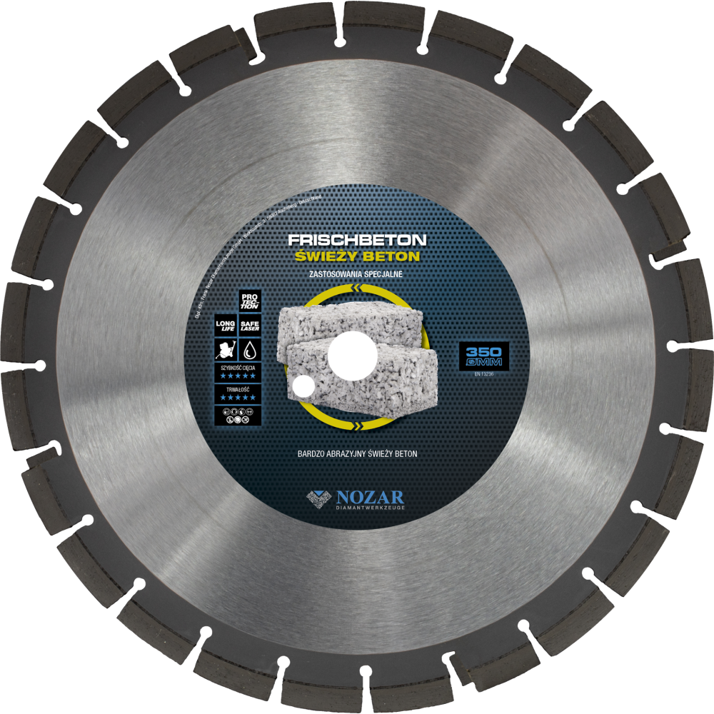 Nozar Frischbeton / Fresh concrete diamond blade 350x25,4 mm | Great Price | Online Store - Norwit.pl