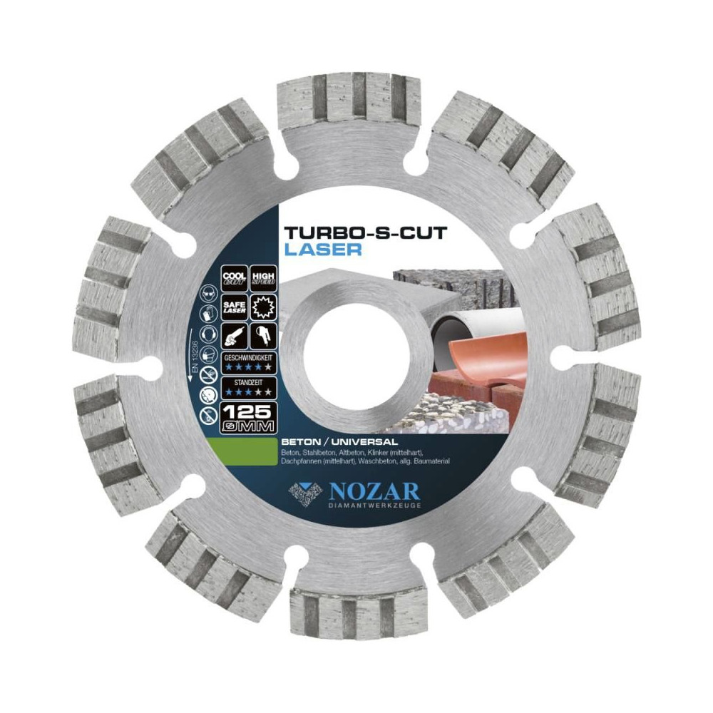 Diamond blade TURBO S CUT 125 | Great Price | Online Store - Norwit.pl