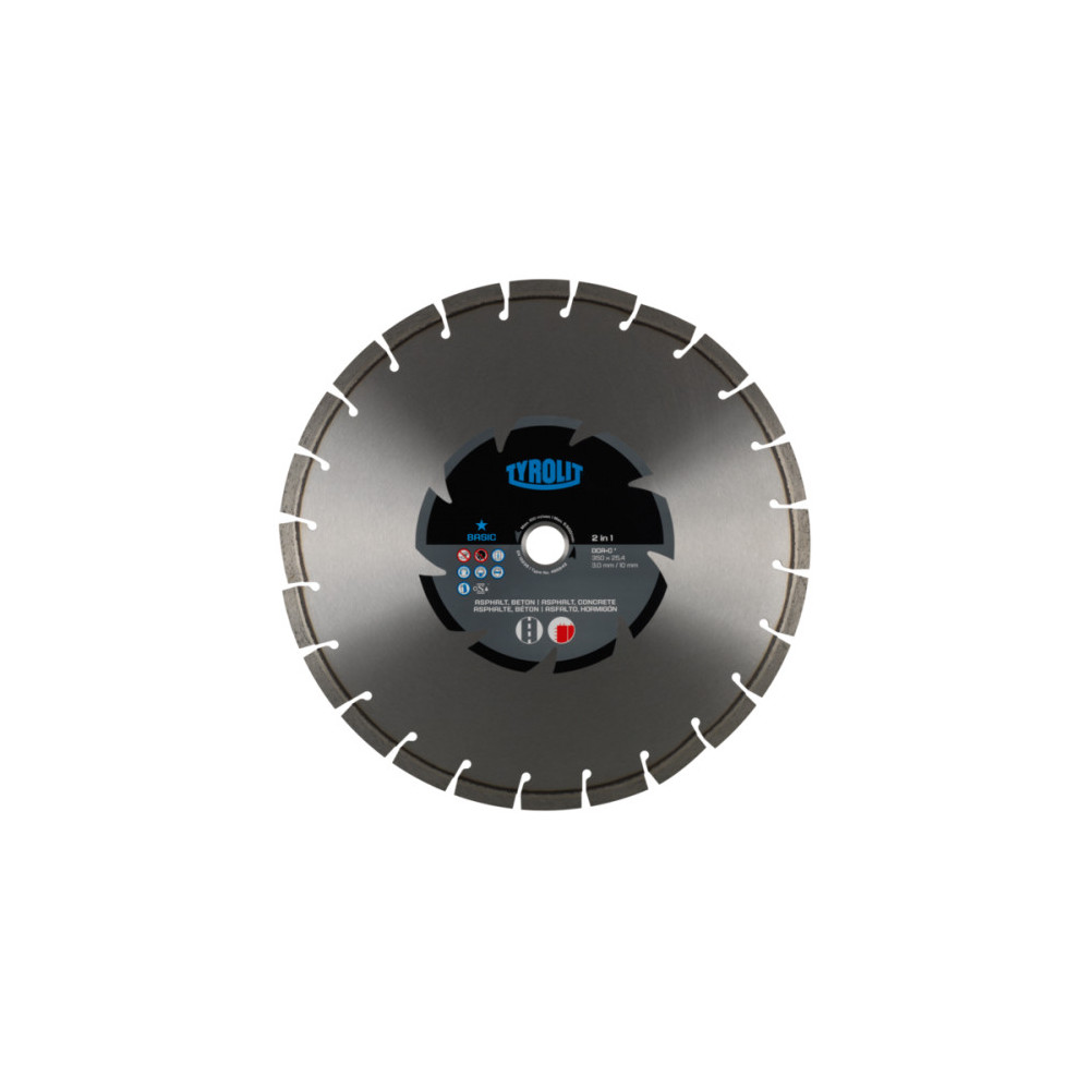 TYROLIT BASIC DCA C-2IN1 350 X 3MM diamond blade | Great Price | Online Store - Norwit.pl