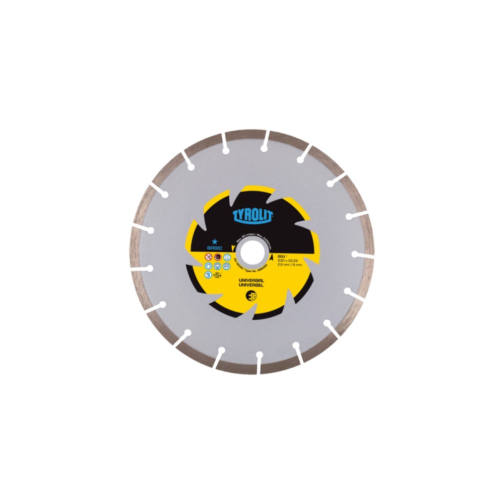 TYROLIT BASIC DCU 230 X 2,6 MM Diamond Disc