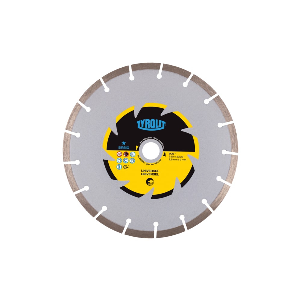 TYROLIT BASIC DCU 300 X 2.6 MM, 22.23 MM Diamond Blade