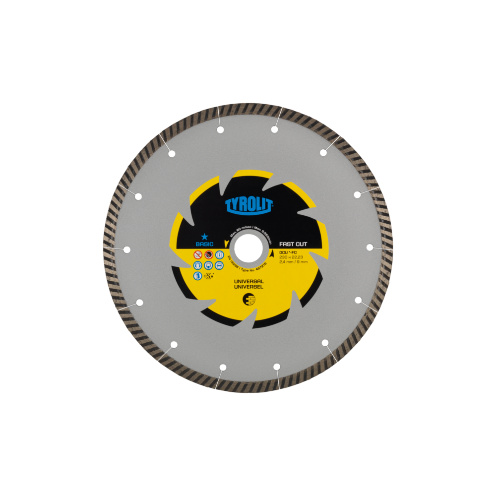 TYROLIT BASIC DCU-FC 300 X 3 MM, 25.4 MM diamond blade | Great Price | Online Store - Norwit.pl