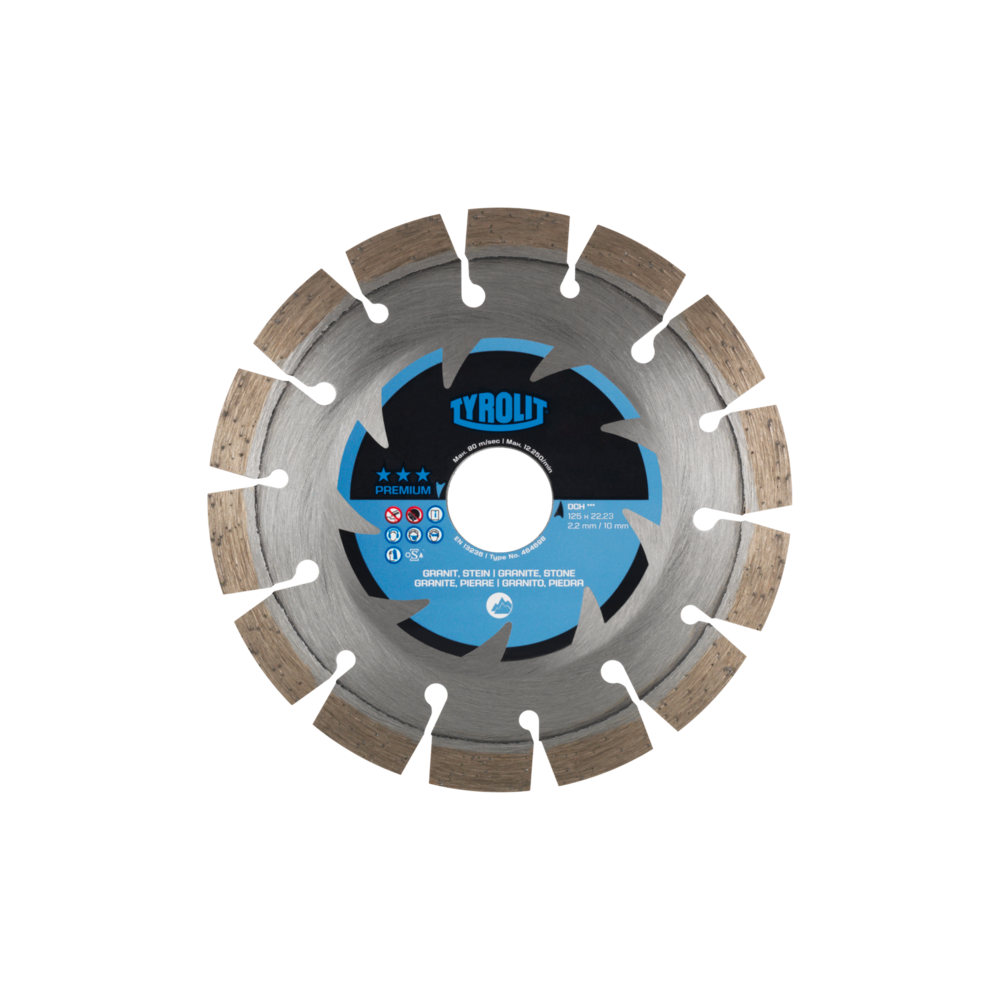 TYROLIT PREMIUM DCH 125 X 2,4 MM diamond disc | Great Price | Online Store - Norwit.pl