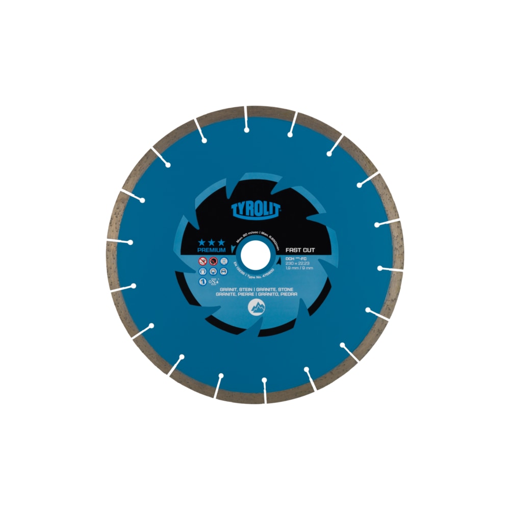 Tarcza diamentowa TYROLIT PREMIUM DCH-FC 125 X 1,2 MM, 22,23 MM