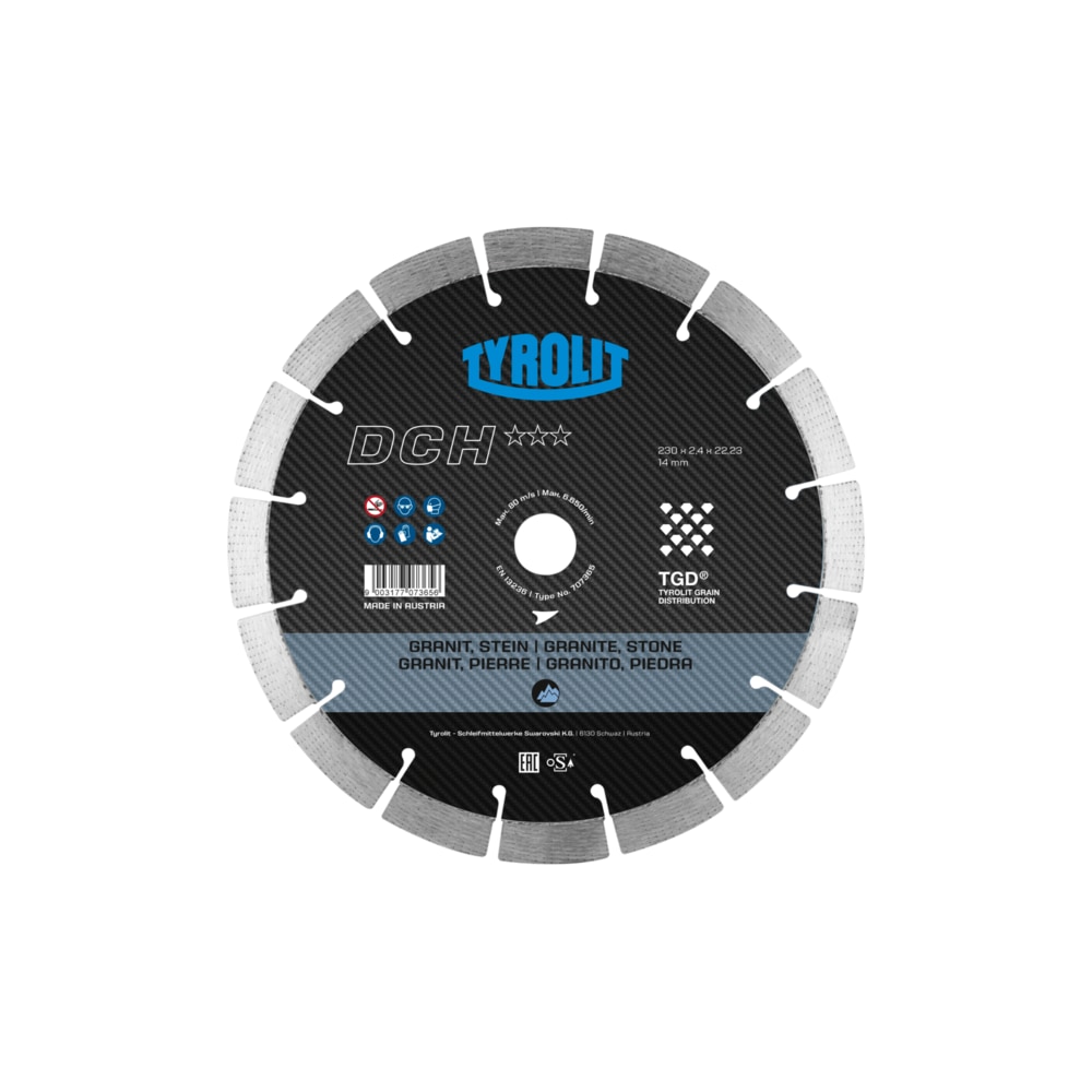 TYROLIT PREMIUM DCH TGD 300 X 2.6 MM X 25.4 MM Diamond Disc