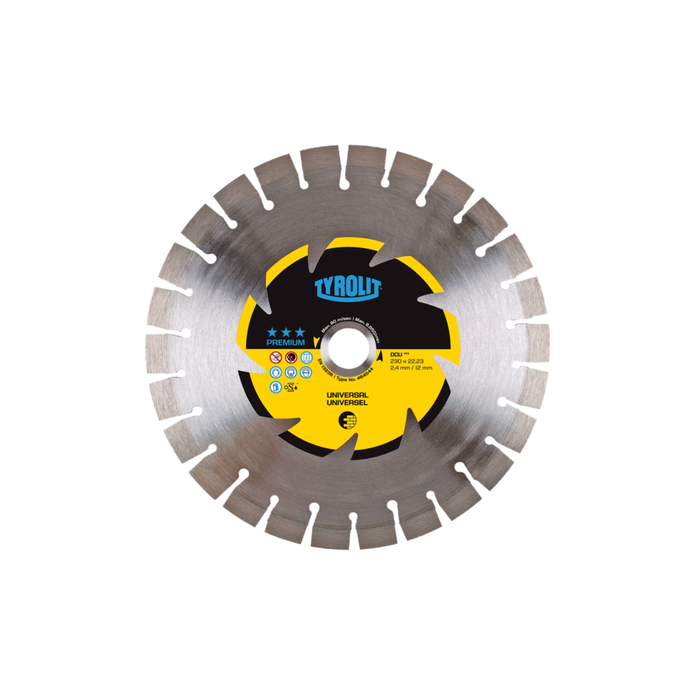 TYROLIT PREMIUM DCU 230 X 2,6 MM diamond disc | Great Price | Online Store - Norwit.pl TYROLIT PREMIUM DCU 230 X 2,6 MM diamond disc | Great Price | Online Store - Norwit.pl