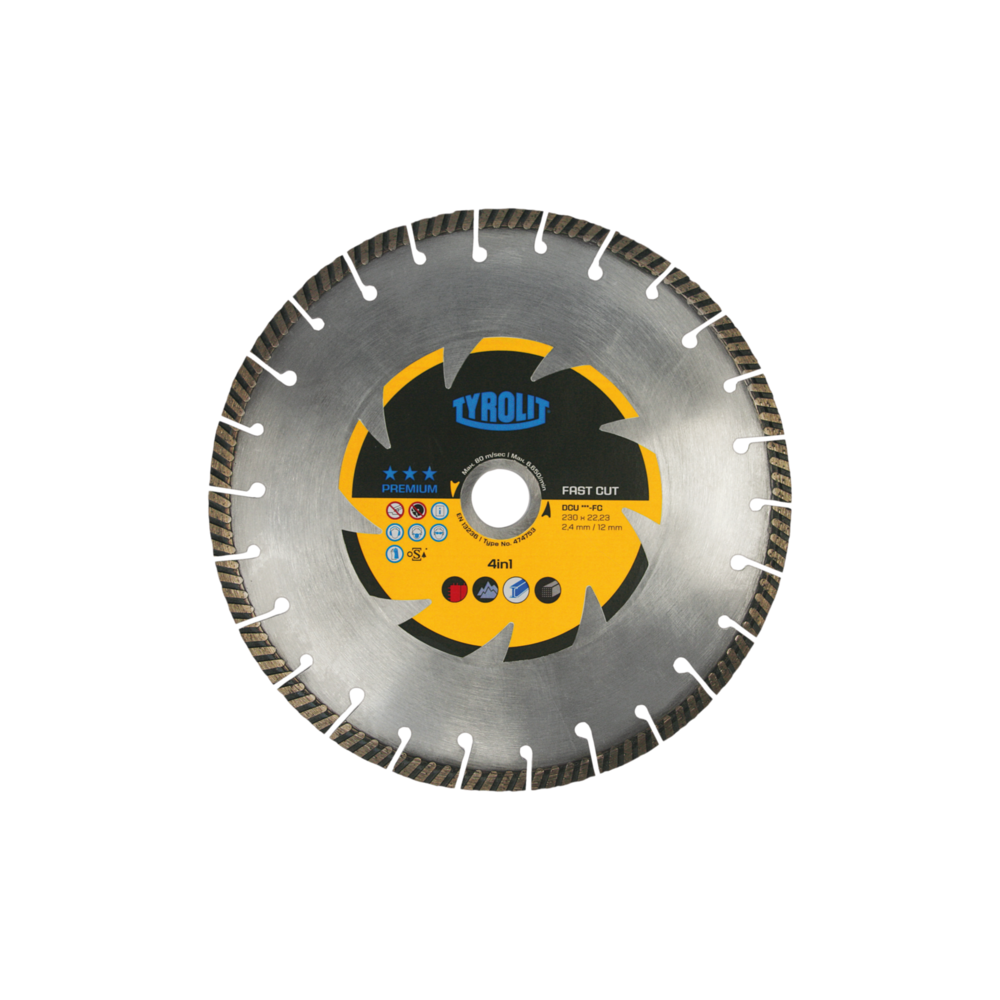 Tarcza diamentowa TYROLIT PREMIUM DCU-FC 4IN1 150 X 2,4 MM | Dobra Cena | Sklep Online - Norwit.pl
