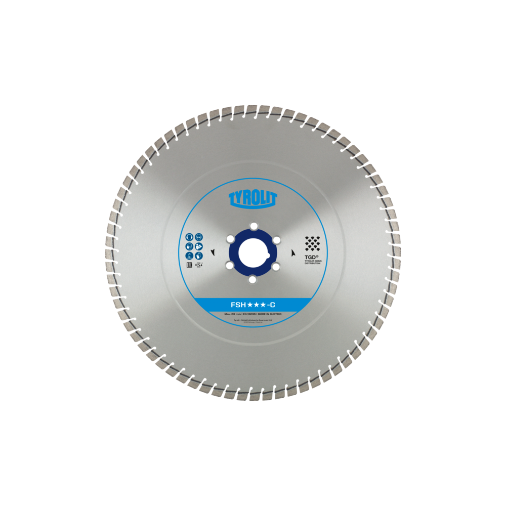 TYROLIT PREMIUM FSH-C 450 X 5 MM, 35/25.4 MM diamond disc | Great Price | Online Store - Norwit.pl