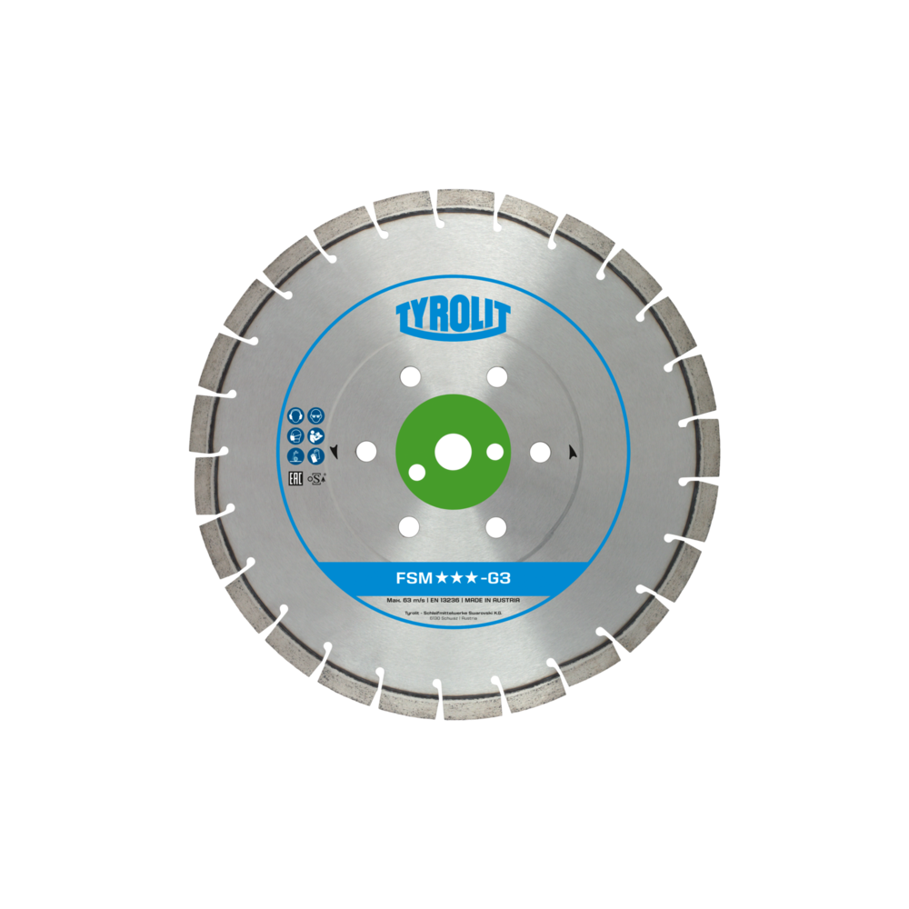 TYROLIT PREMIUM FSM-G3 600 X 3.6 MM, 35/25.4 MM diamond disc | Great Price | Online Store - Norwit.pl