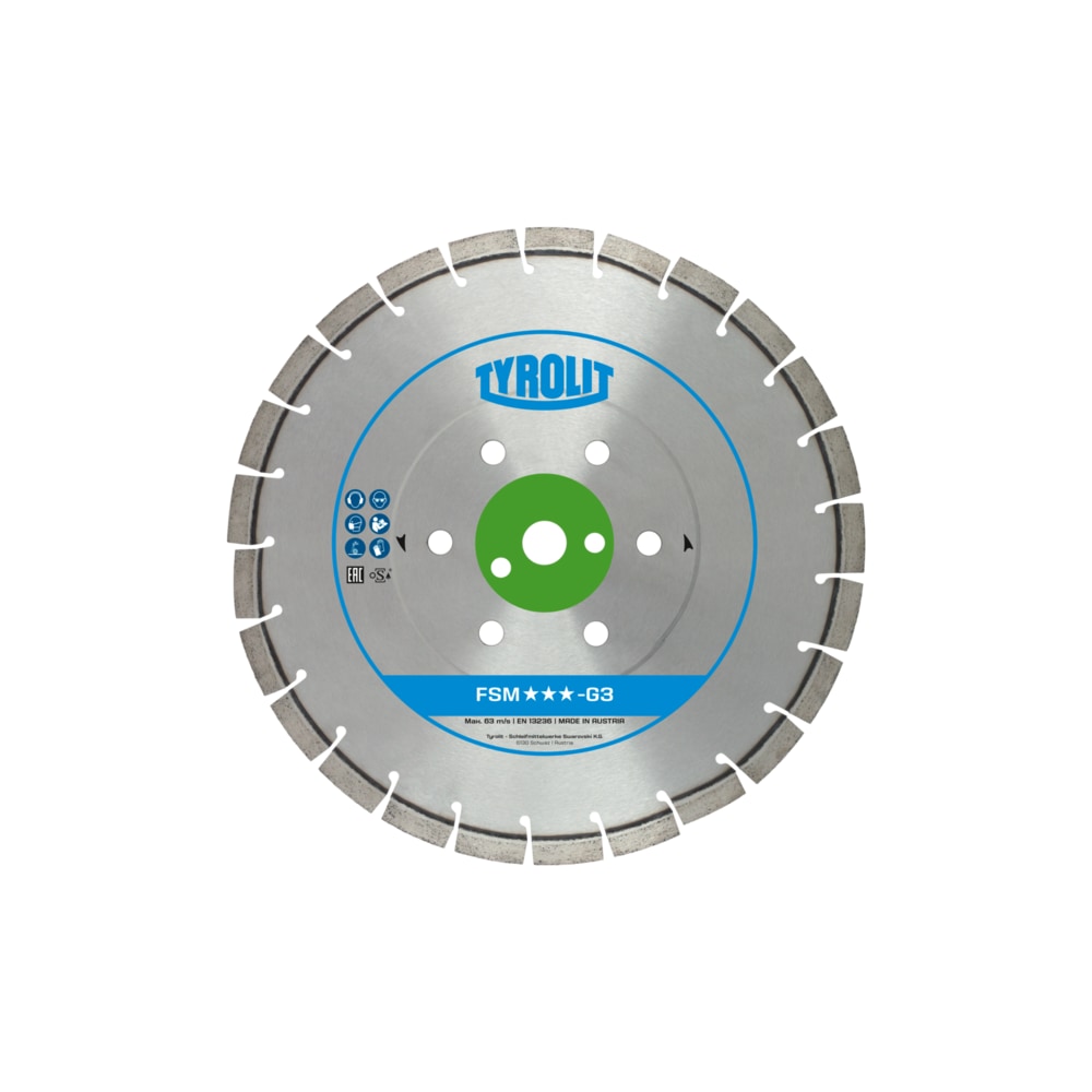 TYROLIT PREMIUM FSM-G5 450 X 3.6 MM, 35/25.4 MM Diamond Disc