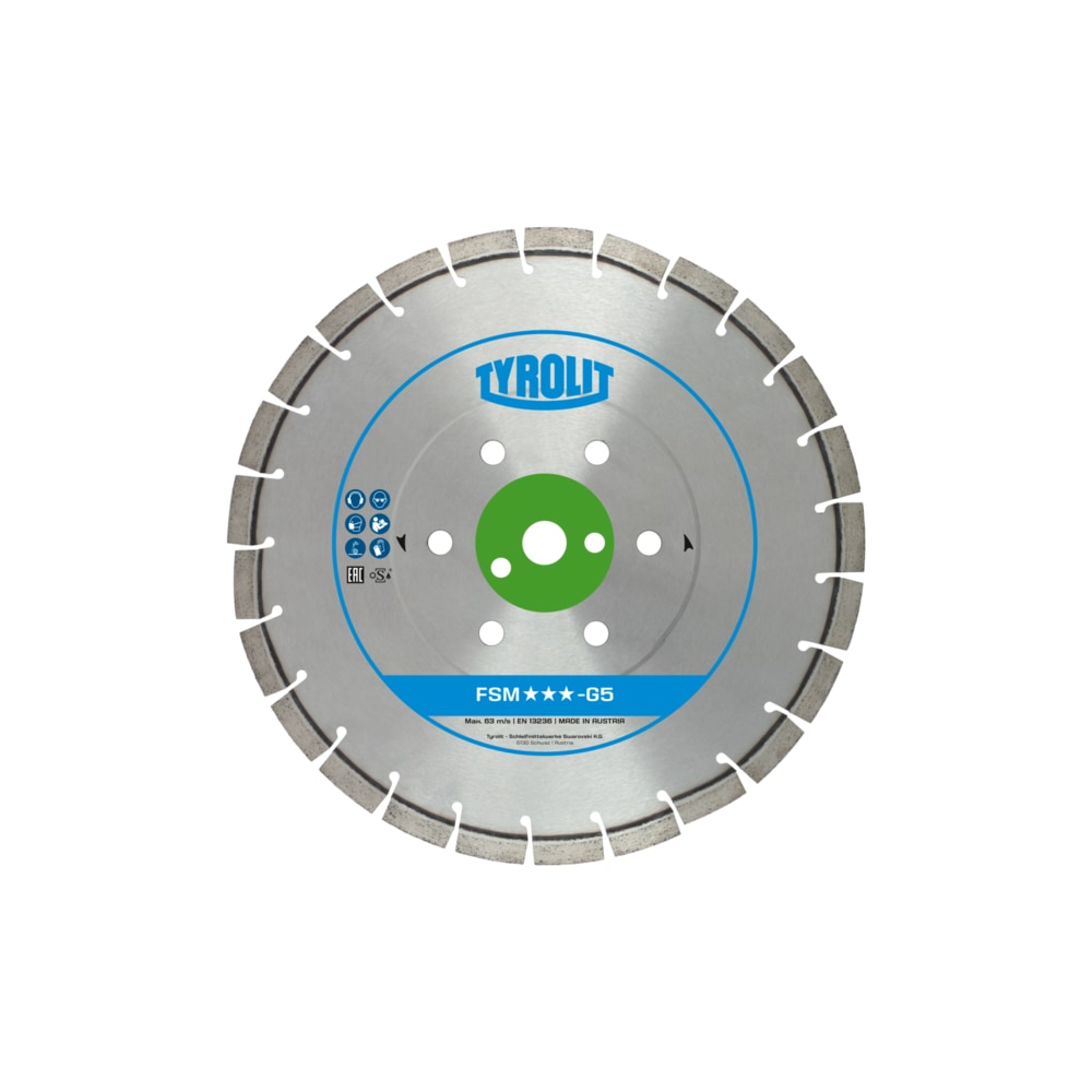 TYROLIT PREMIUM FSM-G5 450 X 3.9 MM, 35 / 25.4 MM Diamond Disc