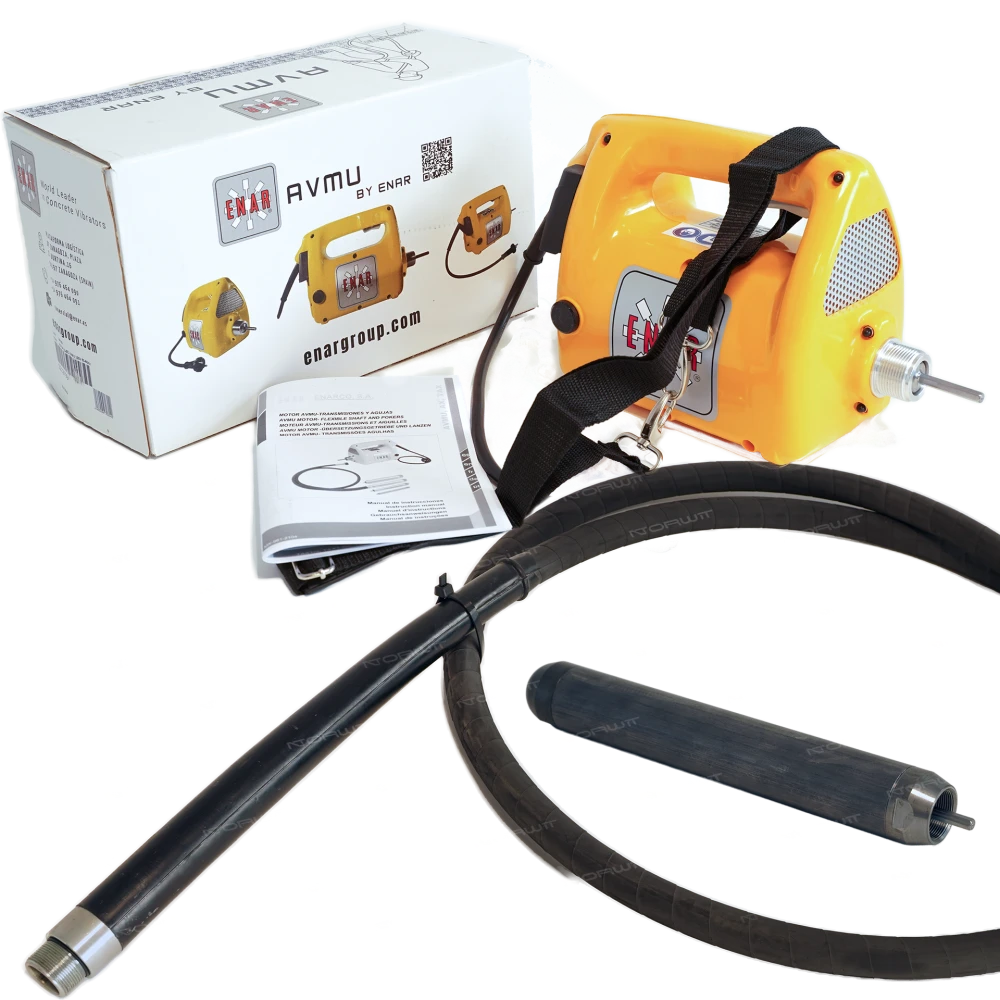 Wibrator do betonu 230V Enar AVMU z wałkiem i buławą - zestaw | Dobra Cena | Sklep Online - Norwit.pl