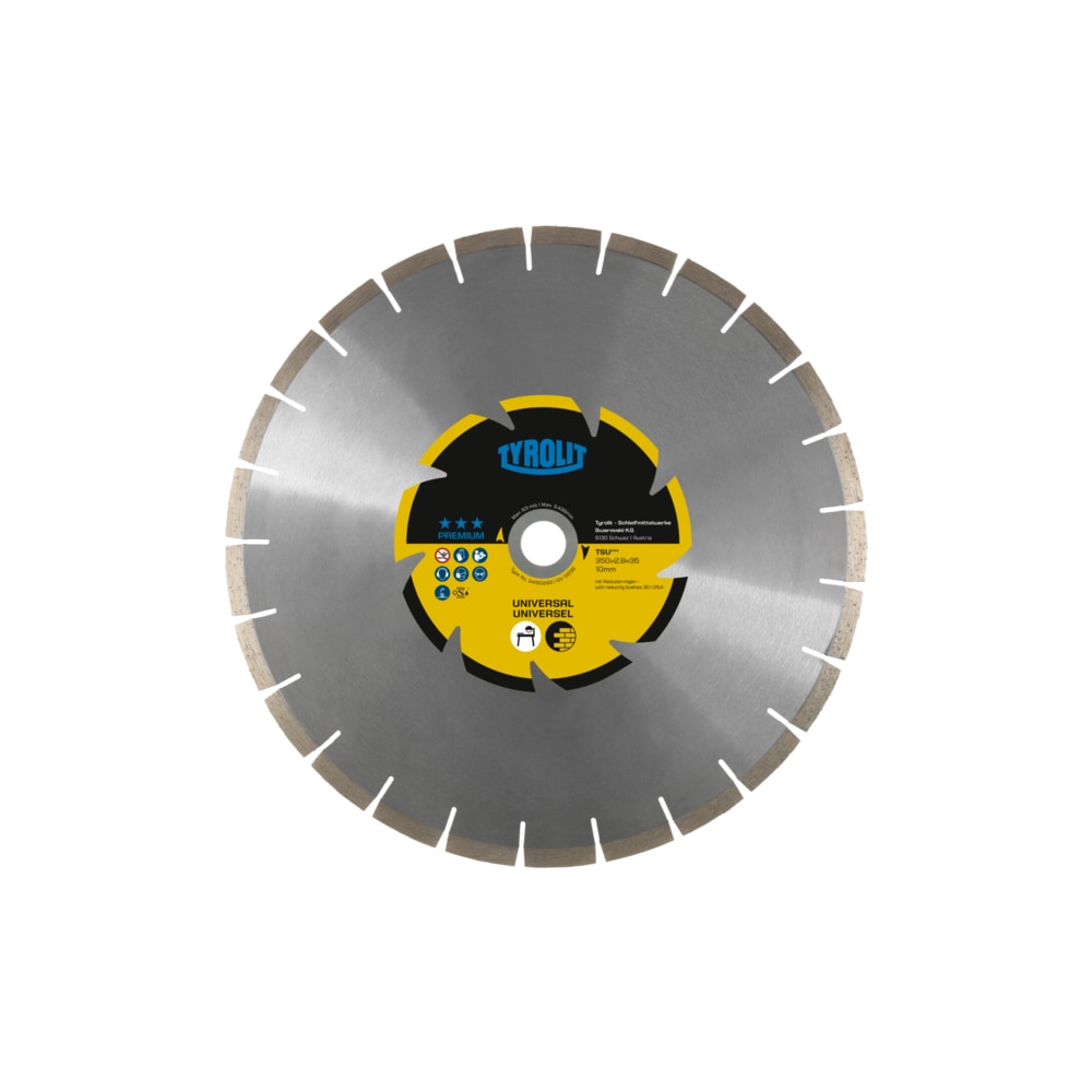 Tarcza diamentowa TYROLIT PREMIUM TSU 350 X 2,8 MM