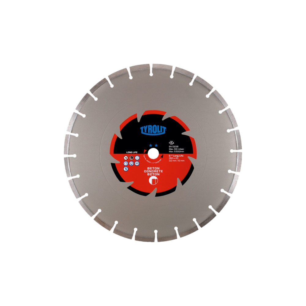 TYROLIT STANDARD DCC-LL 350 X 3 MM X 20 MM diamond disc | Great Price | Online Store - Norwit.pl