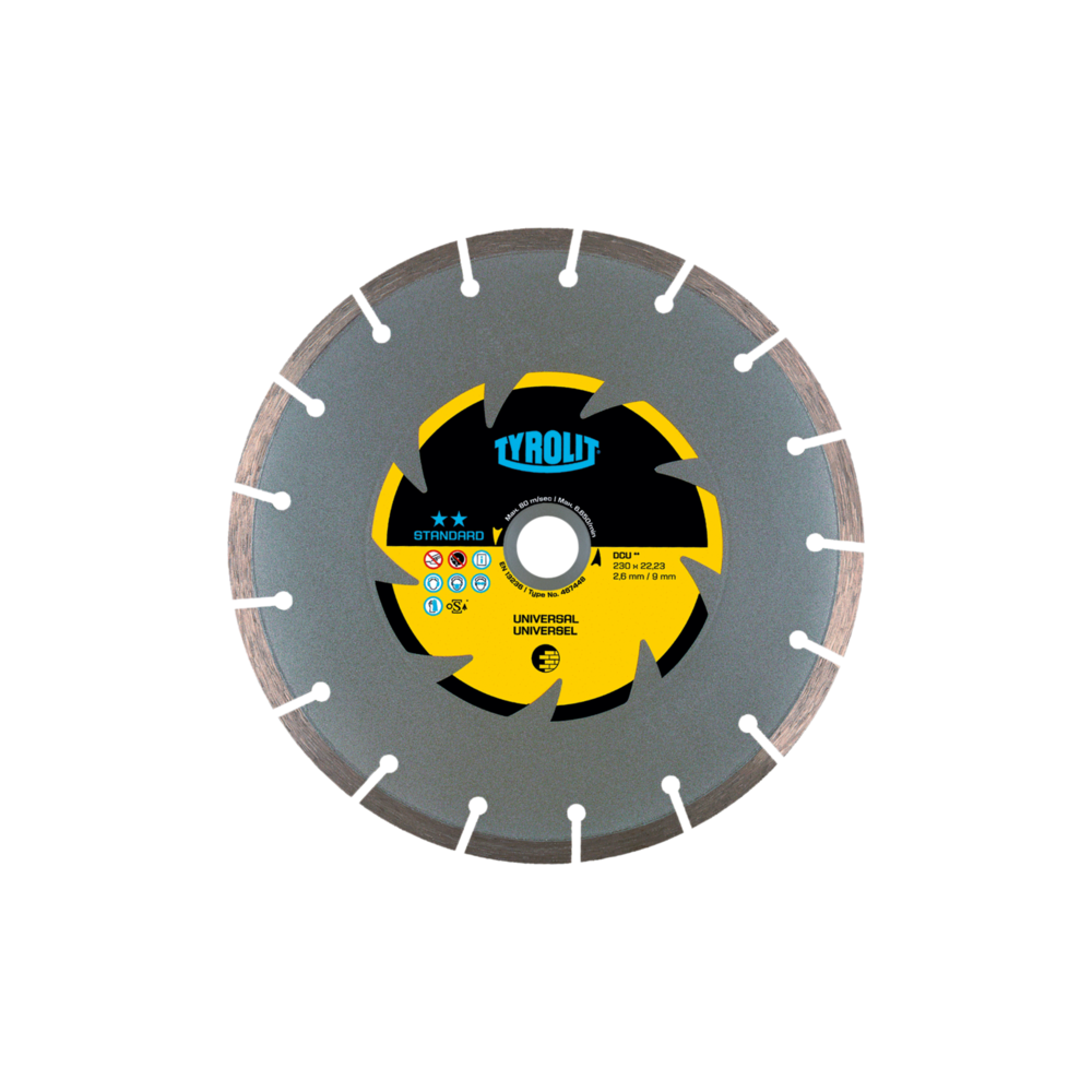 TYROLIT STANDARD DCU 300 X 2.6 MM (20 MM) diamond disc | Great Price | Online Store - Norwit.pl