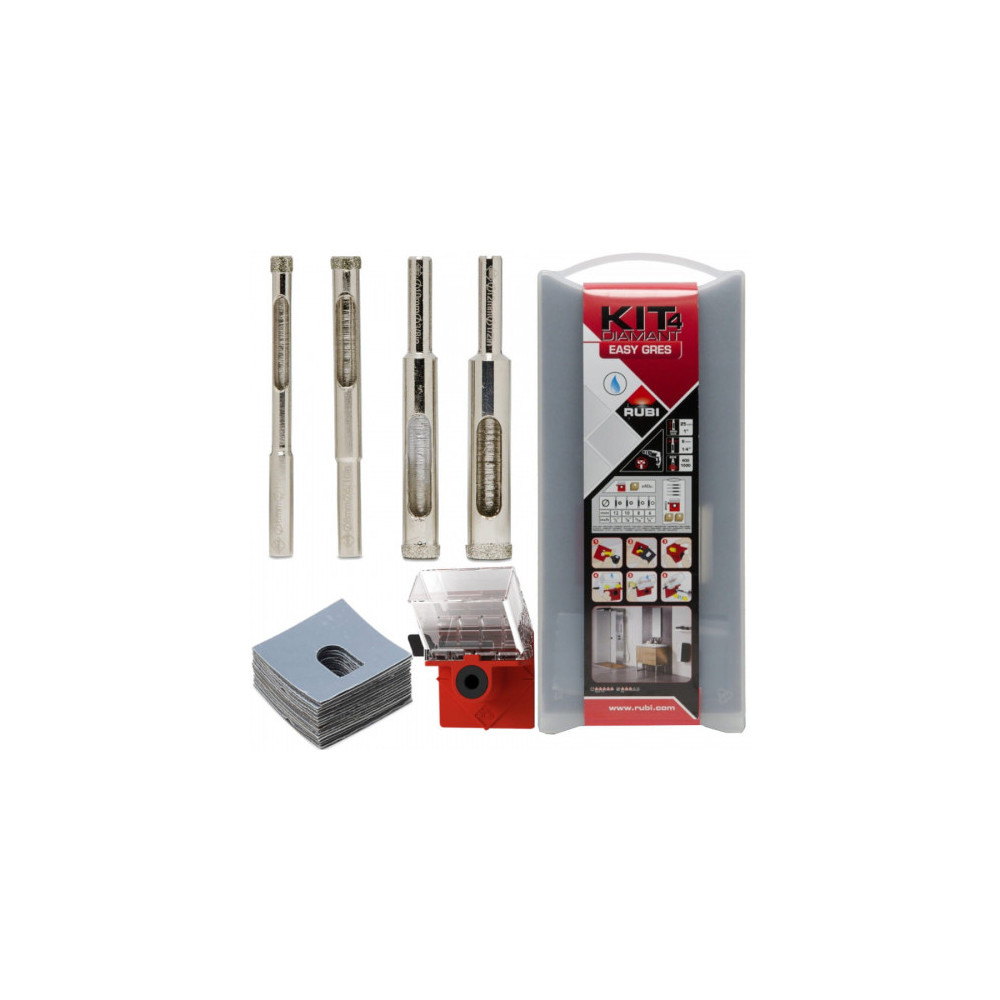 Set EASY GRES drill bits Ø 6,8,10,12 mm (RUBI) | Great Price | Online Store - Norwit.pl