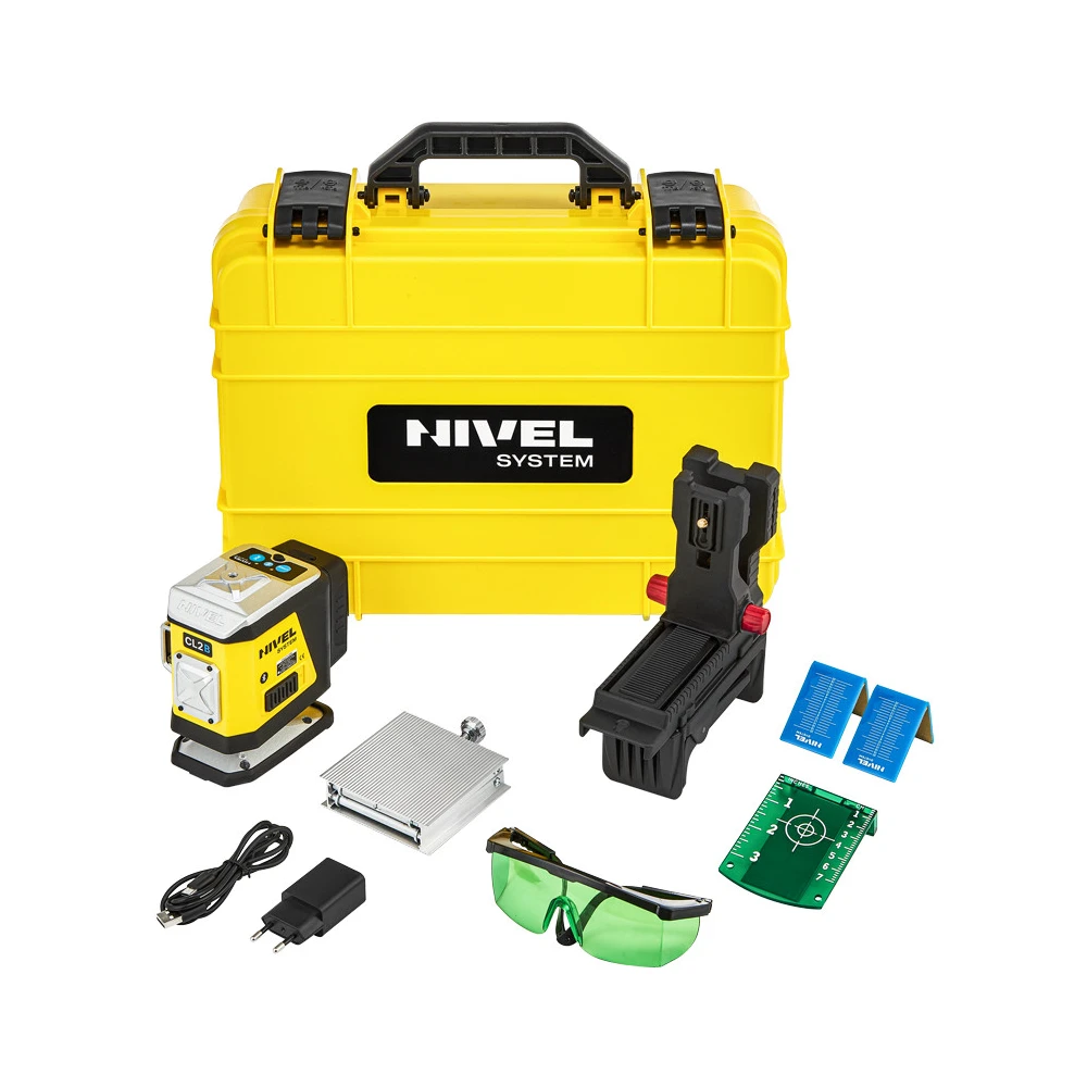 ZESTAW Laser krzyżowy Nivel System CL2B niebieski + statyw SJJM1EX | Great Price | Online Store - Norwit.pl