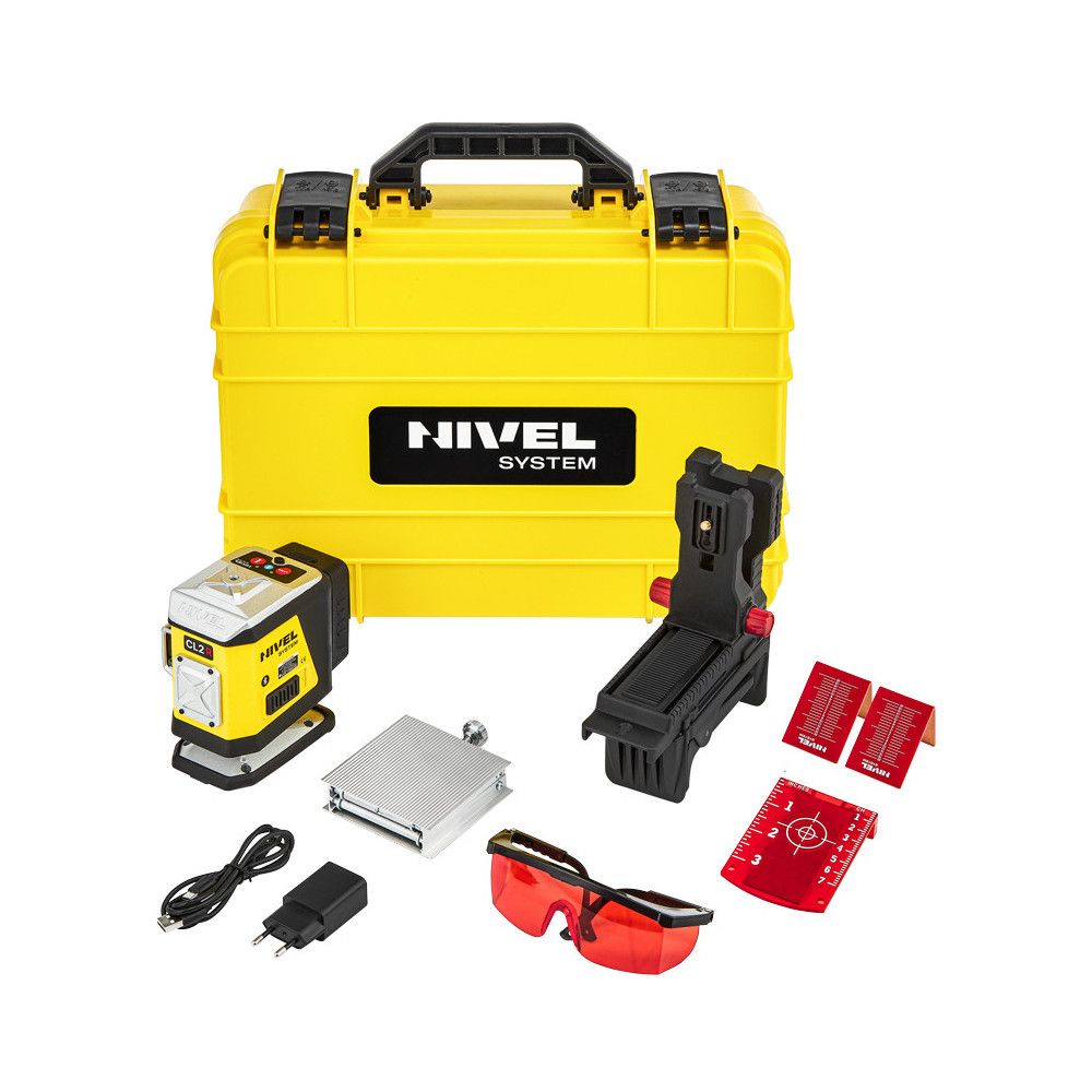 KIT Nivel System CL2R red cross line laser + LP36 pole | Great Price | Online Store - Norwit.pl