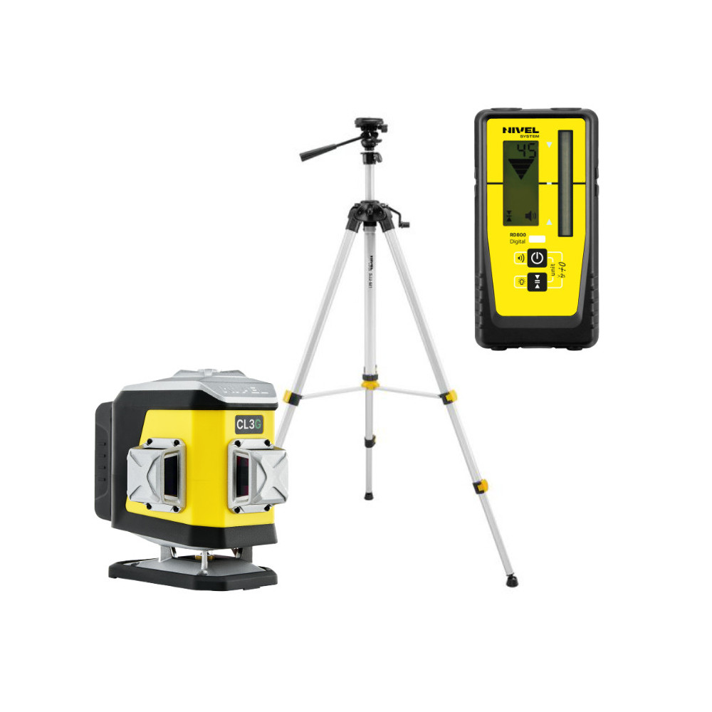 ZESTAW Laser krzyżowy Nivel System CL3G zielony + statyw SJJM1EX + czujnik RD800 | Dobra Cena | Sklep Online - Norwit.pl