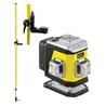 ZESTAW Laser krzyżowy Nivel System CL3R czerwony + tyczka LP36 — zdjęcie 1 z 5