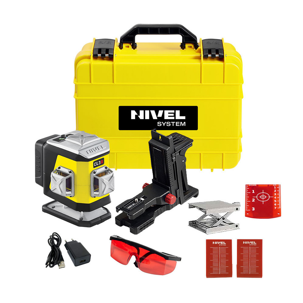 KIT Nivel System CL3R red cross line laser + LP36 pole | Great Price | Online Store - Norwit.pl