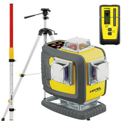 KIT Nivel System CL4D-R red cross line laser + SJJM1EX tripod + CLS-300 receiver + LS24 staff | Great Price | Online Store - Norwit.pl