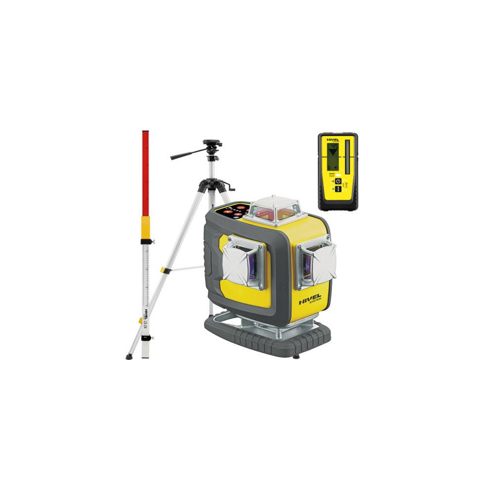 KIT Nivel System CL4D-R Red Crossline Laser + Sjjm1ex TRIPOD + CLS-300 RECEIVER + Ls24 STAFF