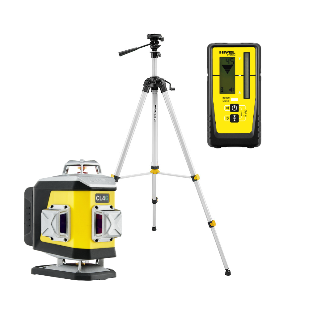KIT Nivel System CL4G green cross line laser + SJJM1EX tripod + CLS-300 sensor | Great Price | Online Store - Norwit.pl
