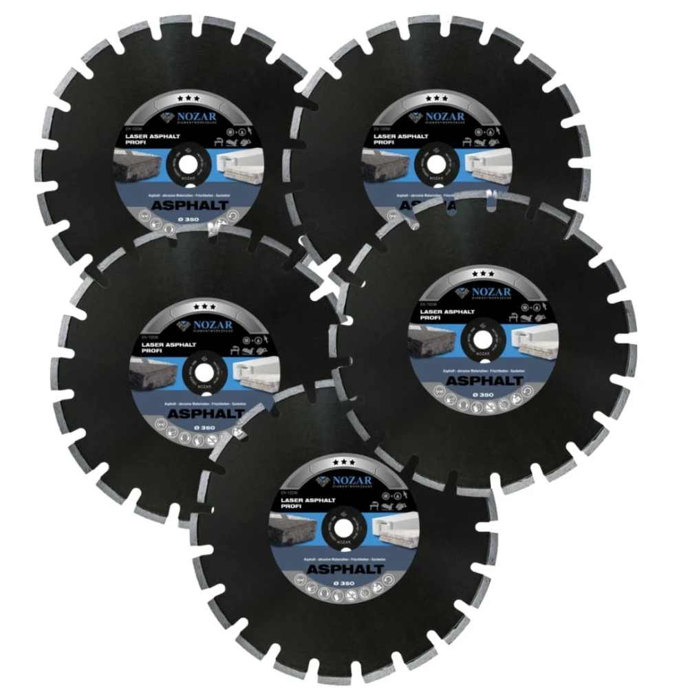 Set of diamond discs NOZAR LAM PROFI 350mm pcs.5 | Great Price | Online Store - Norwit.pl