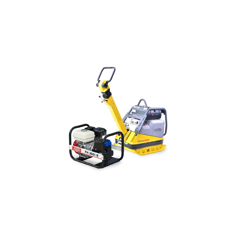 Generator KIT - Wacker Neuson DP U 6555 HEH Reversible Compactor + Fogo FH 300 Power Unit
