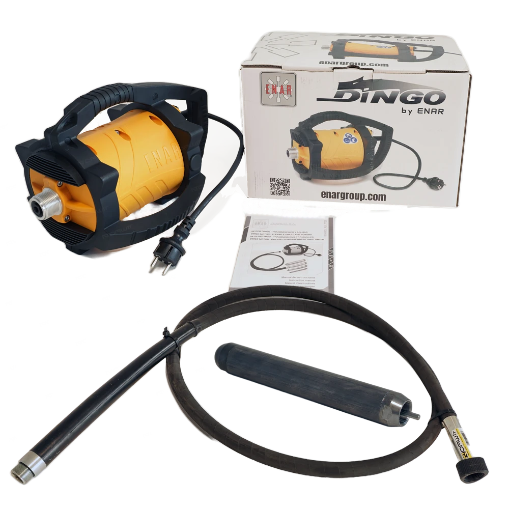 ZESTAW wibrator do betonu Enar DINGO 230V z wałkiem i buławą | Dobra Cena | Sklep Online - Norwit.pl