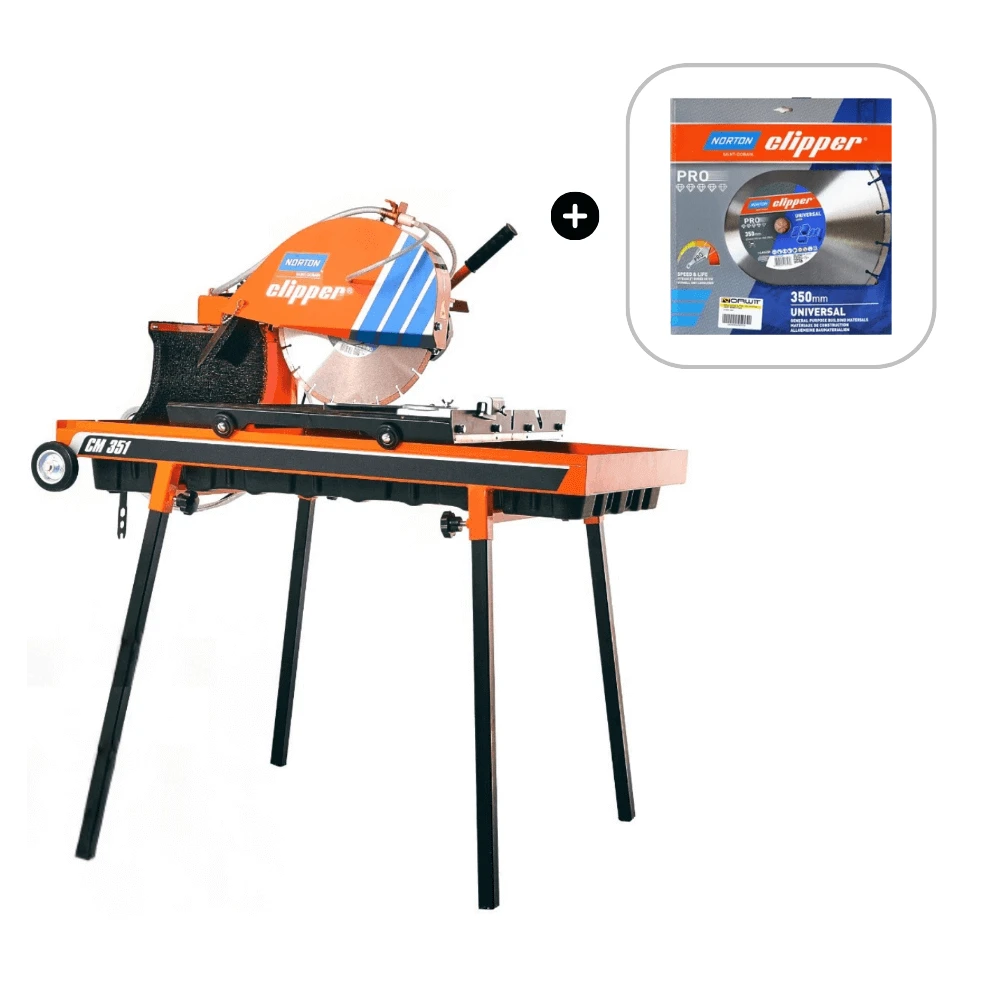 Norton Clipper CM 351 UNO Cube Table Saw + FREE 350 Mm Blade