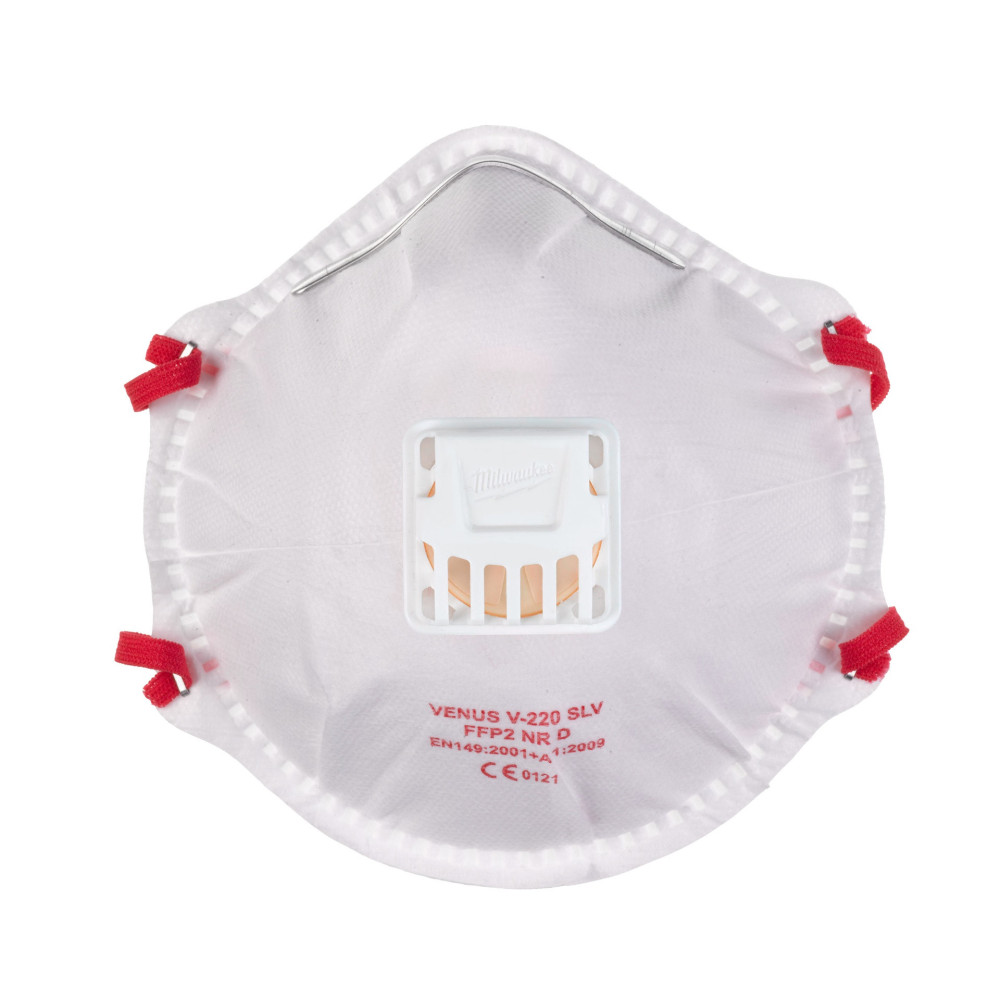 Półmaska FFP2 z zaworem - Milwaukee | FFP2 Respirator with Valve - 10 pc | Dobra Cena | Sklep Online - Norwit.pl