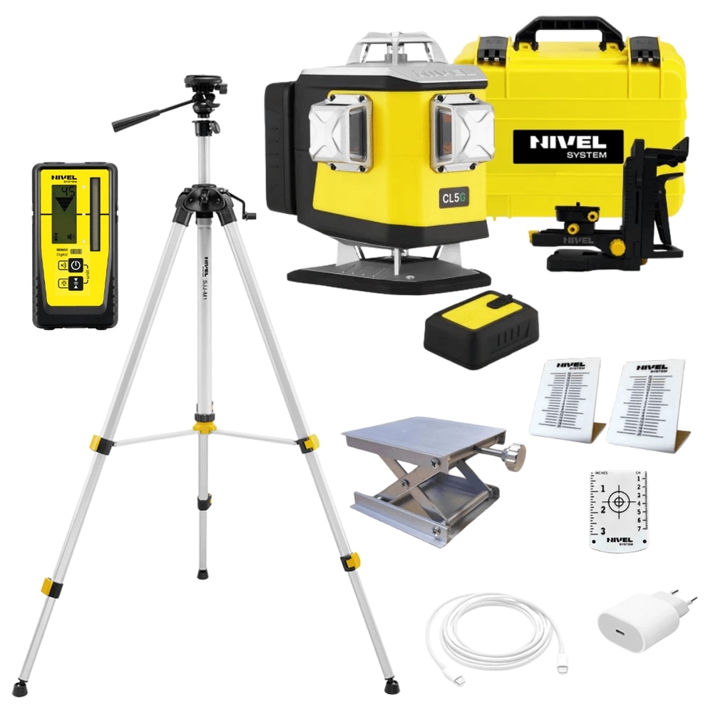 KIT Nivel System CL5G Green Crossline Laser + Sjj-M1 EX TRIPOD + CLS-300 SENSOR — photo 1 of 6