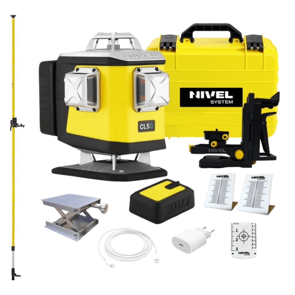 KIT Nivel System CL5G Green Crossline Laser + Lp-36 SPREADER Pole — photo 1 of 6