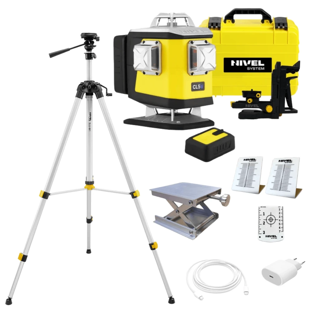 ZESTAW Laser krzyżowy Nivel System CL5V fioletowy + statyw SJJ-M1 EX