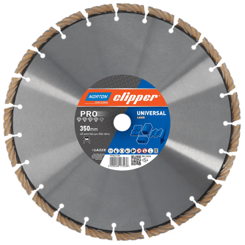 Norton Clipper PRO Universal H12 350 mm diamond disc | Good price | NORWIT.PL