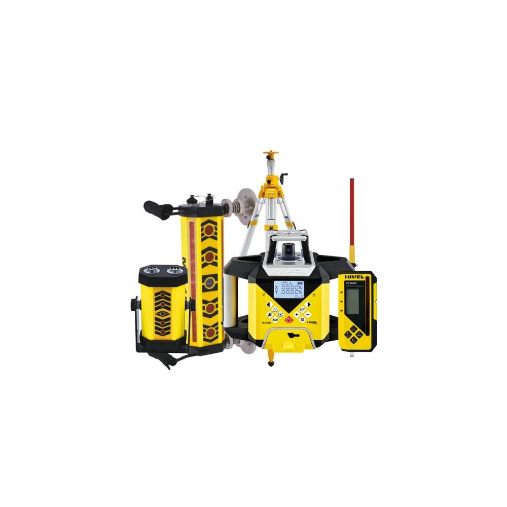 Laser Level Nivel System NL740R DIGITAL - KIT Tripod SJJ32 Staff LS24 System MC1D Magnets