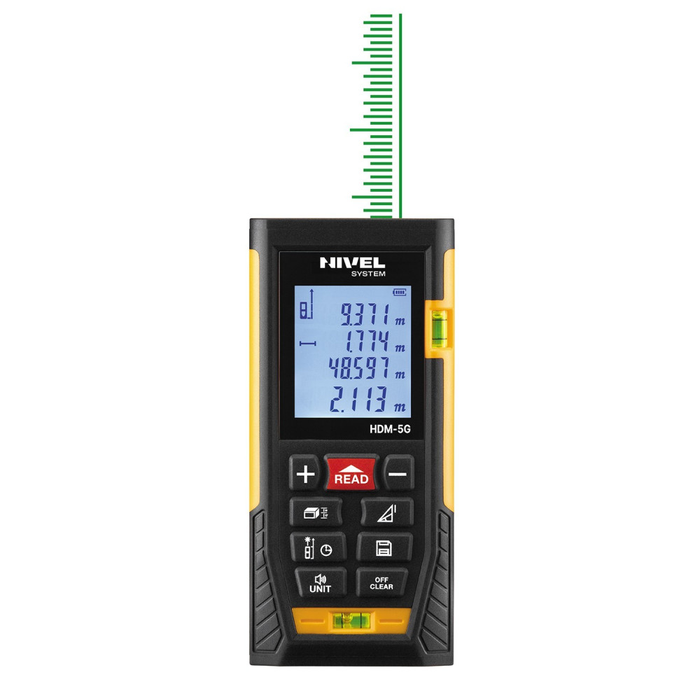 Rangefinder with a green beam Nivel System HDM-5G | Great Price | Online Store - Norwit.pl